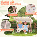 AIYAPLAY Hollywoodschaukel für Kinder, Stahlrahmen, 2-Sitzer, 60 kg belastbar, Rosa