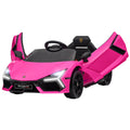 AIYAPLAY Elektroauto für Kinder von 3-5 Jahren, sanfter Antrieb, fernsteuerbar, mit Hupe, Kunststoff und Metall, Rosa