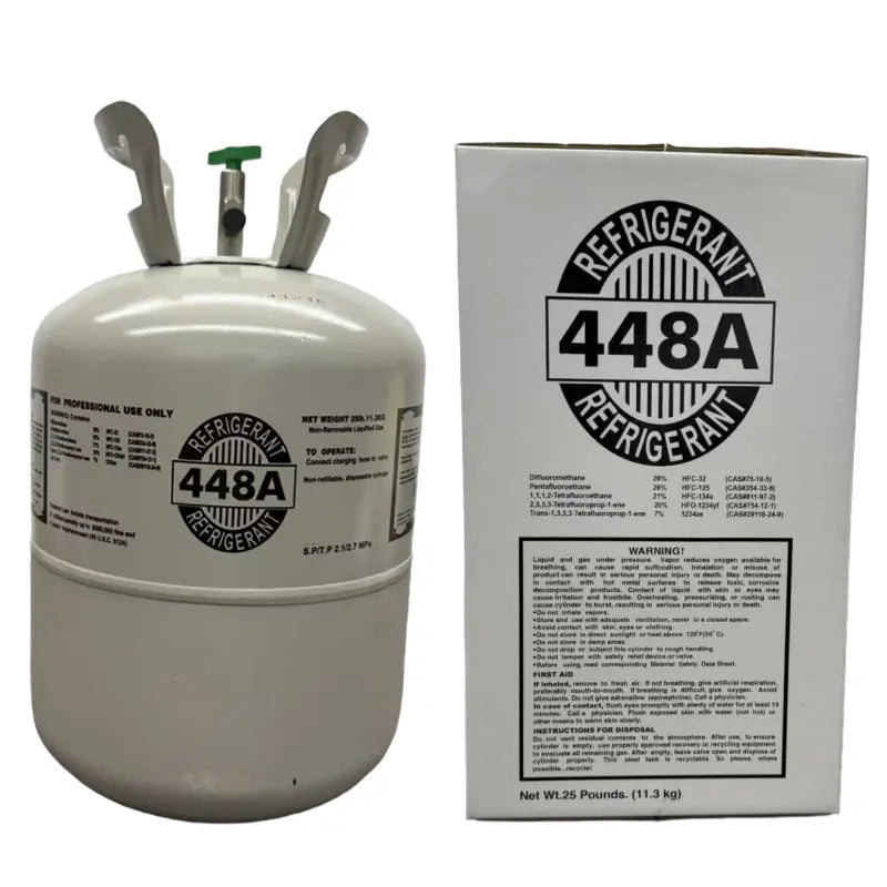 25 lb R448A Refrigerant – Eco-Friendly Commercial & Industrial HVAC Replacement Gas