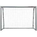 SPORTNOW Graues Fußballtor 180x120x60 cm mit Schrauben und Heringen, aus PE und Metall