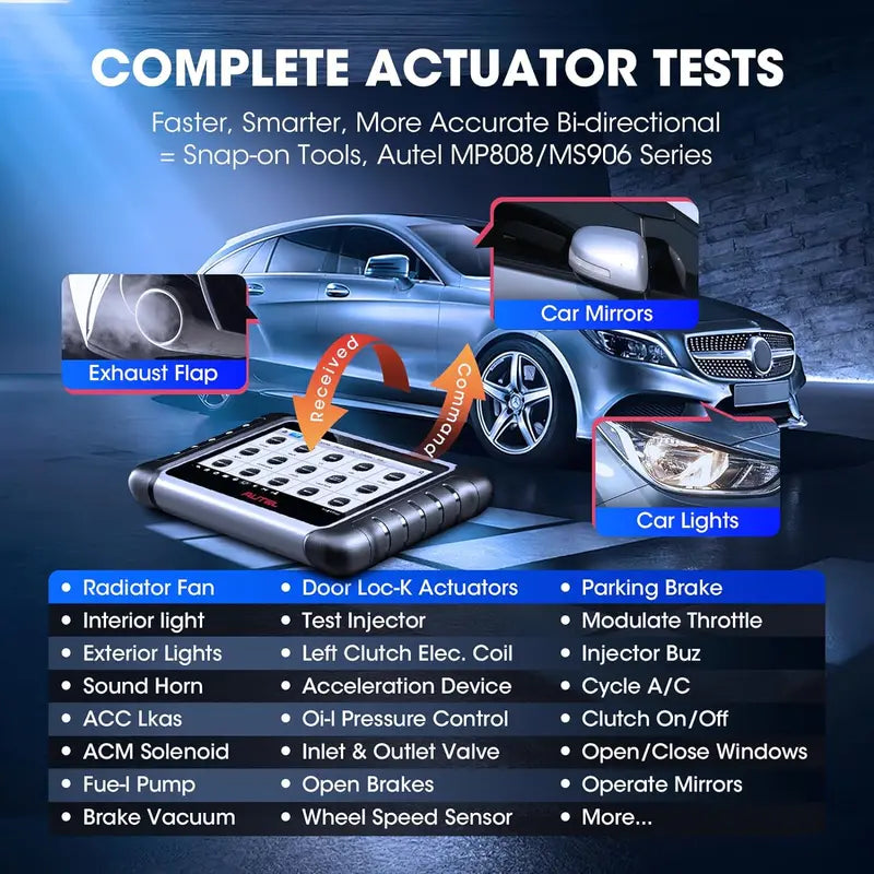 2024 Bidirectional OBD2 Scanner – MK808BT Pro / MX808S / M808Z with Android 11 & 28+ Service Functions
