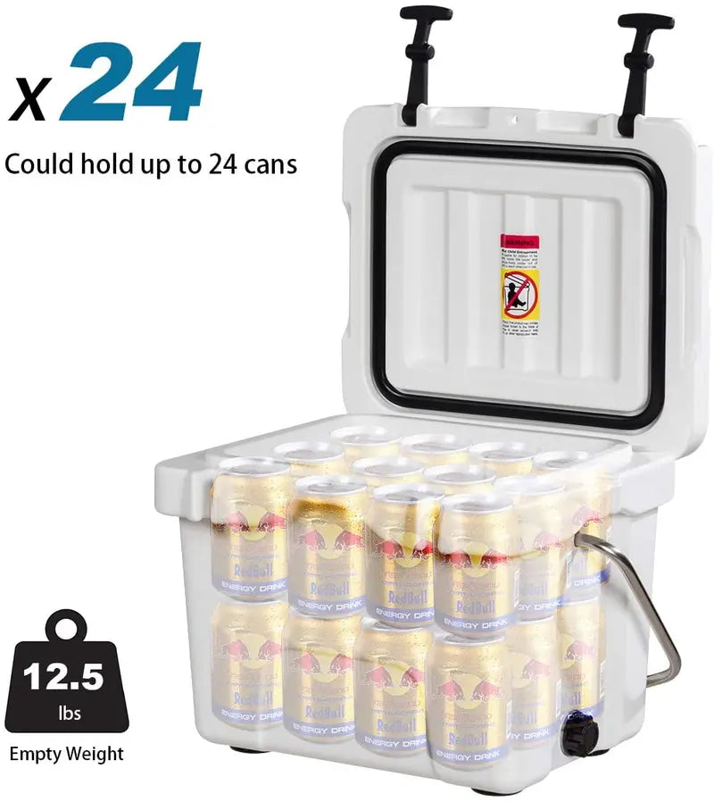 16-Quart Portable Cooler – Insulated Ice Chest for Day Trips and Outdoor Adventures