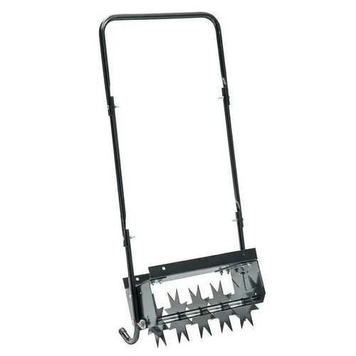16-Inch Manual Lawn Spike Aerator – Ergonomic Push-Style Core Aerator with Comfort Grip Handle for Soil Aeration