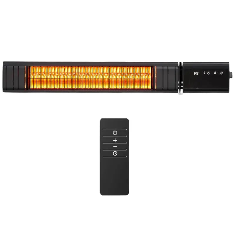 1500W WiFi-Enabled Infrared Patio Heater with Wall-Mount Bracket and Remote Control