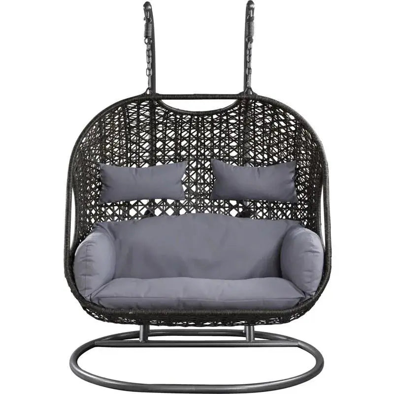 2025 Wicker Patio Swing Chair – All-Weather Outdoor Hanging Seating