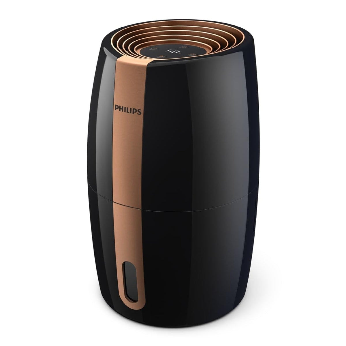 Philips HU3918/10 3000 Series Luftbefeuchter 3L – 99% bakterienreduziert, 45m², 360°, 9h Timer, Schwarz