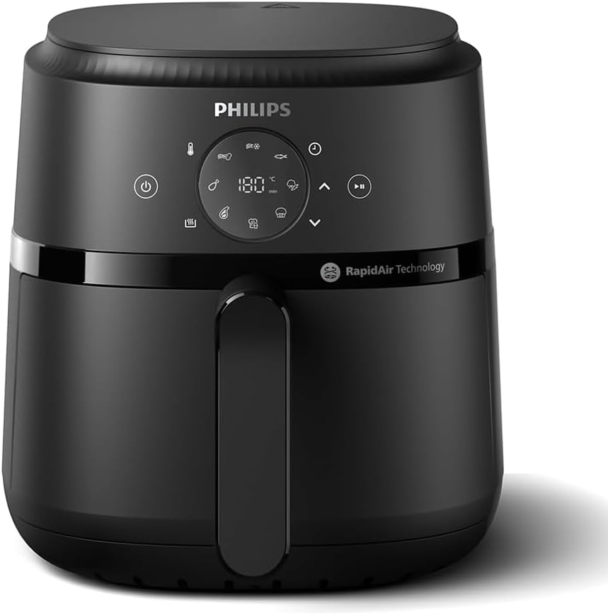 Philips NA229/00 Heißluftfritteuse 4,2L – 13-in-1, RapidAir, 9 Programme, Touchscreen, Schwarz