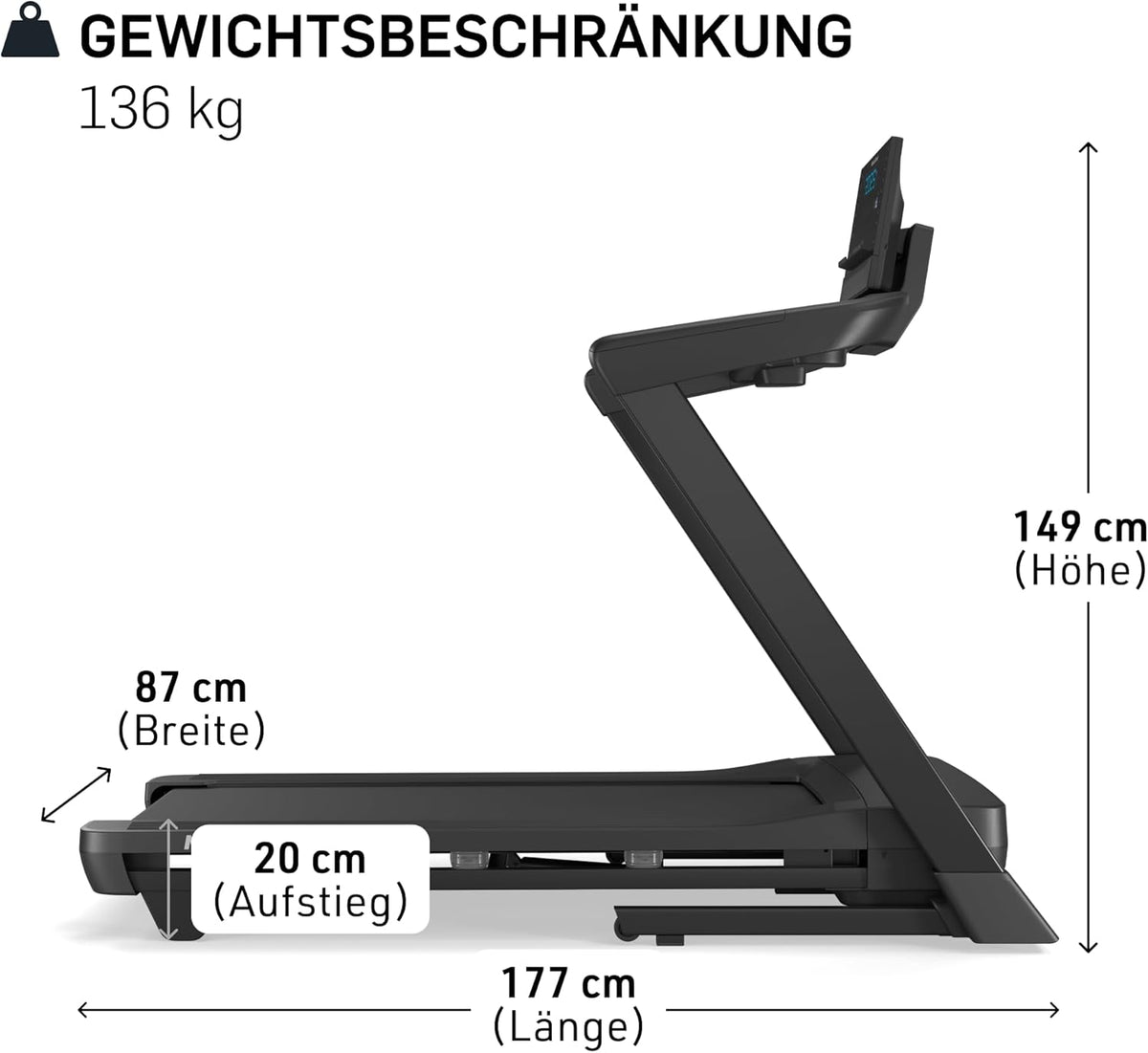 NordicTrack T-Serie: Laufband mit Steigung, Bluetooth & 136 kg Tragkraft ✨