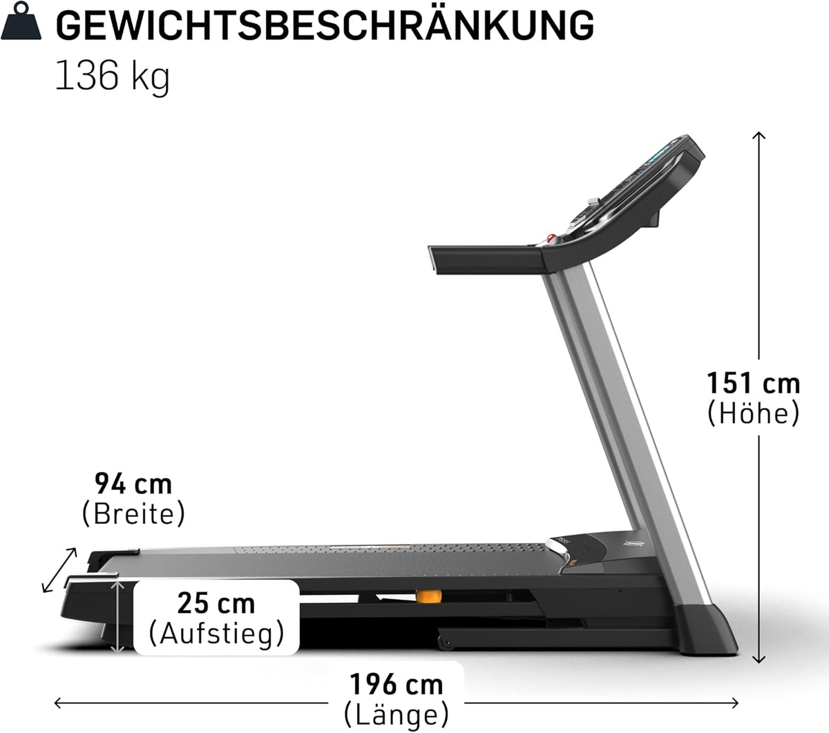 NordicTrack T-Serie: Laufband mit Steigung, Bluetooth, 136 kg Traglast ✨