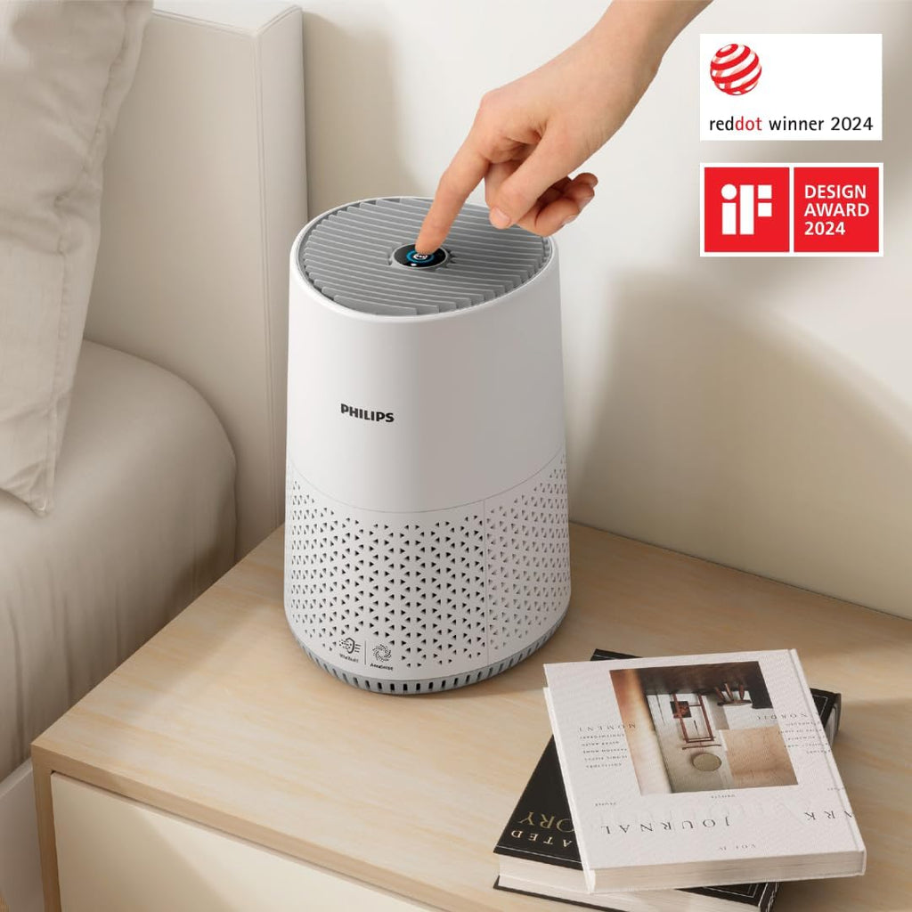 Philips AC0651/10 Luftreiniger 44m² – NanoProtect HEPA, AeraSense, 19dB, 12W, CADR 170m³/h, Air+ App, Weiß