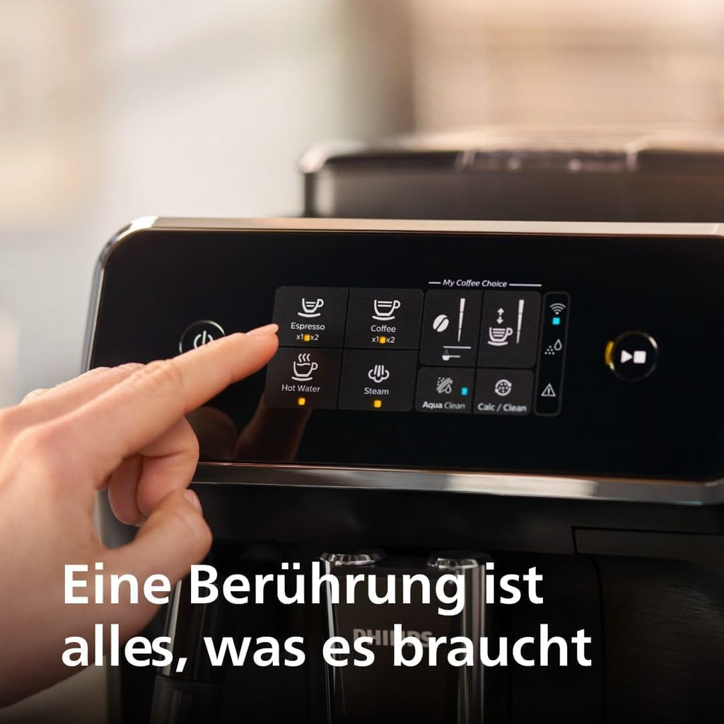 Philips EP2220/10 2200 Series Kaffeevollautomat 1,8L – Panarello, Aroma Seal, Touch Display, Schwarz