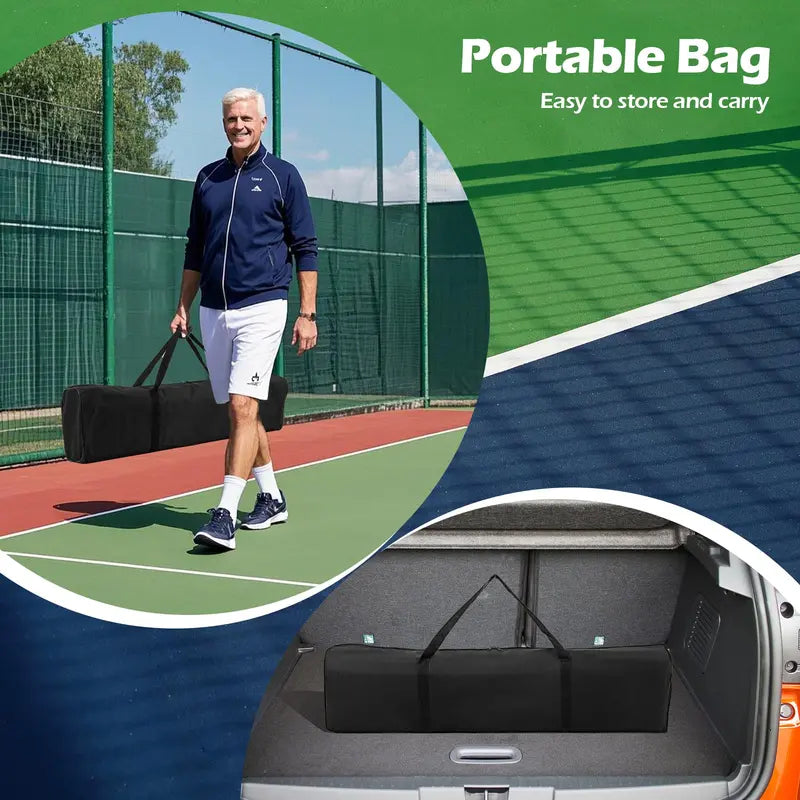 22-Foot Regulation Pickleball Net System – Powder-Coated Steel Frame with Adjustable Height and Weather-Resistant Net