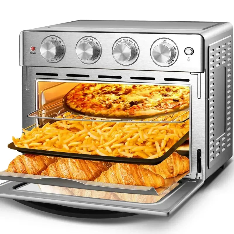 16-Quart Convection Air Fryer Toaster Oven – Versatile Countertop Combo with 12 Cooking Functions