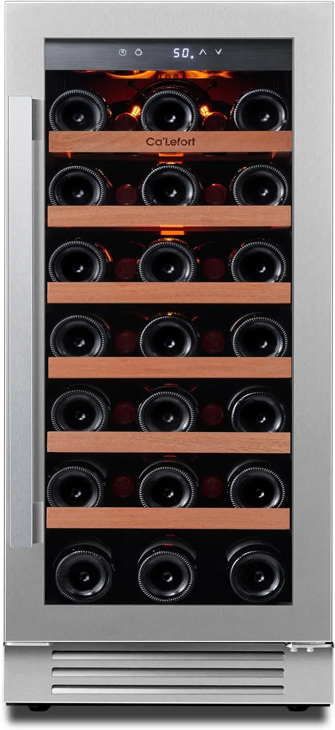 24-Inch Smart Dual-Zone Wine Refrigerator – 46-Bottle Capacity, Touchscreen Control, 40–65°F Range