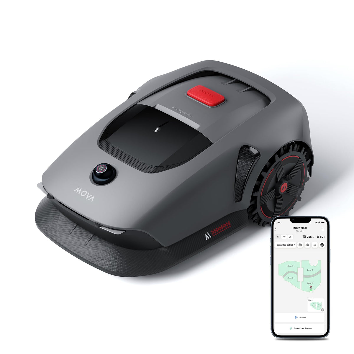 MOVA 600 Mähroboter 600 m², 3D-LiDAR & App-Steuerung