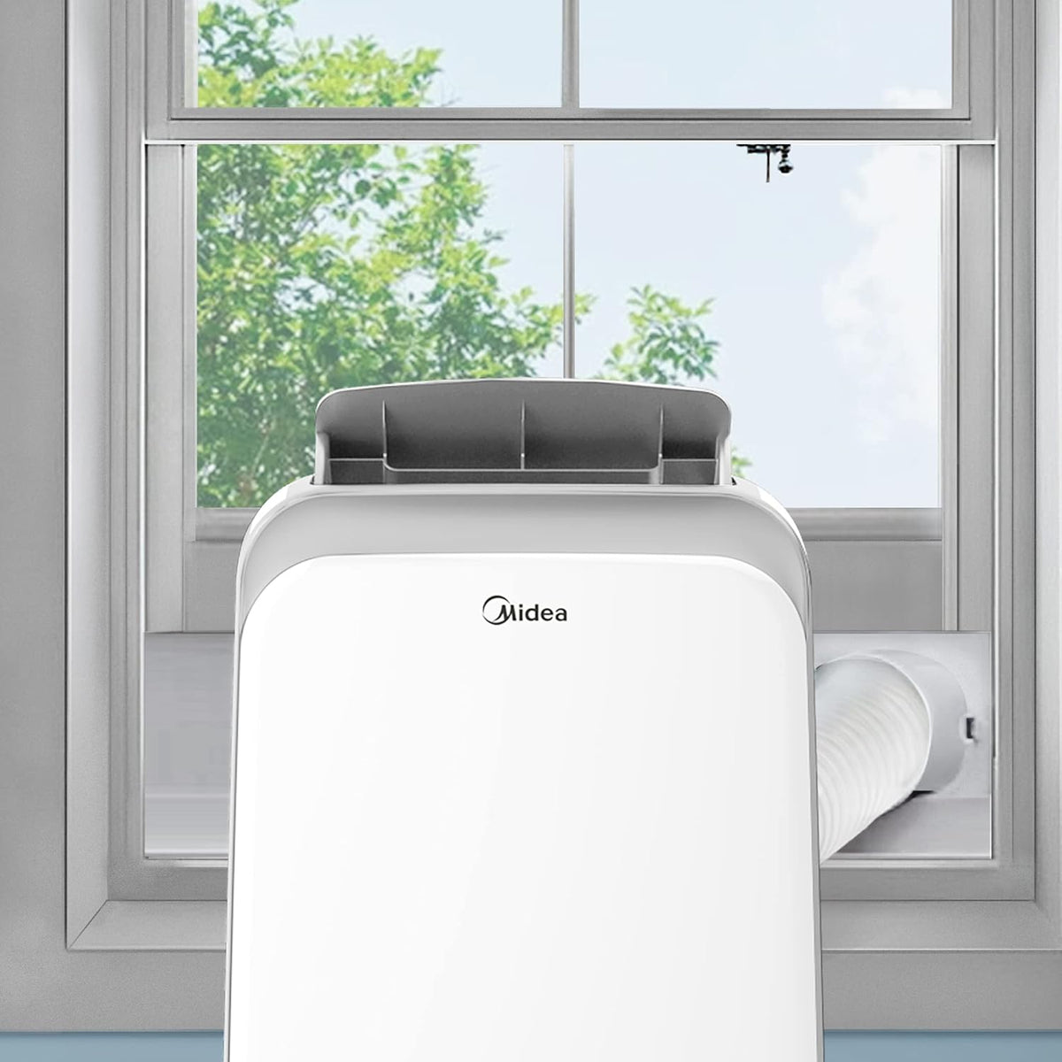 Midea Mobile 35C Mobiles Klimagerät 12.000 BTU – 3-in-1, 3,5kW, EEK A, 41m², Fernbedienung, Weiß