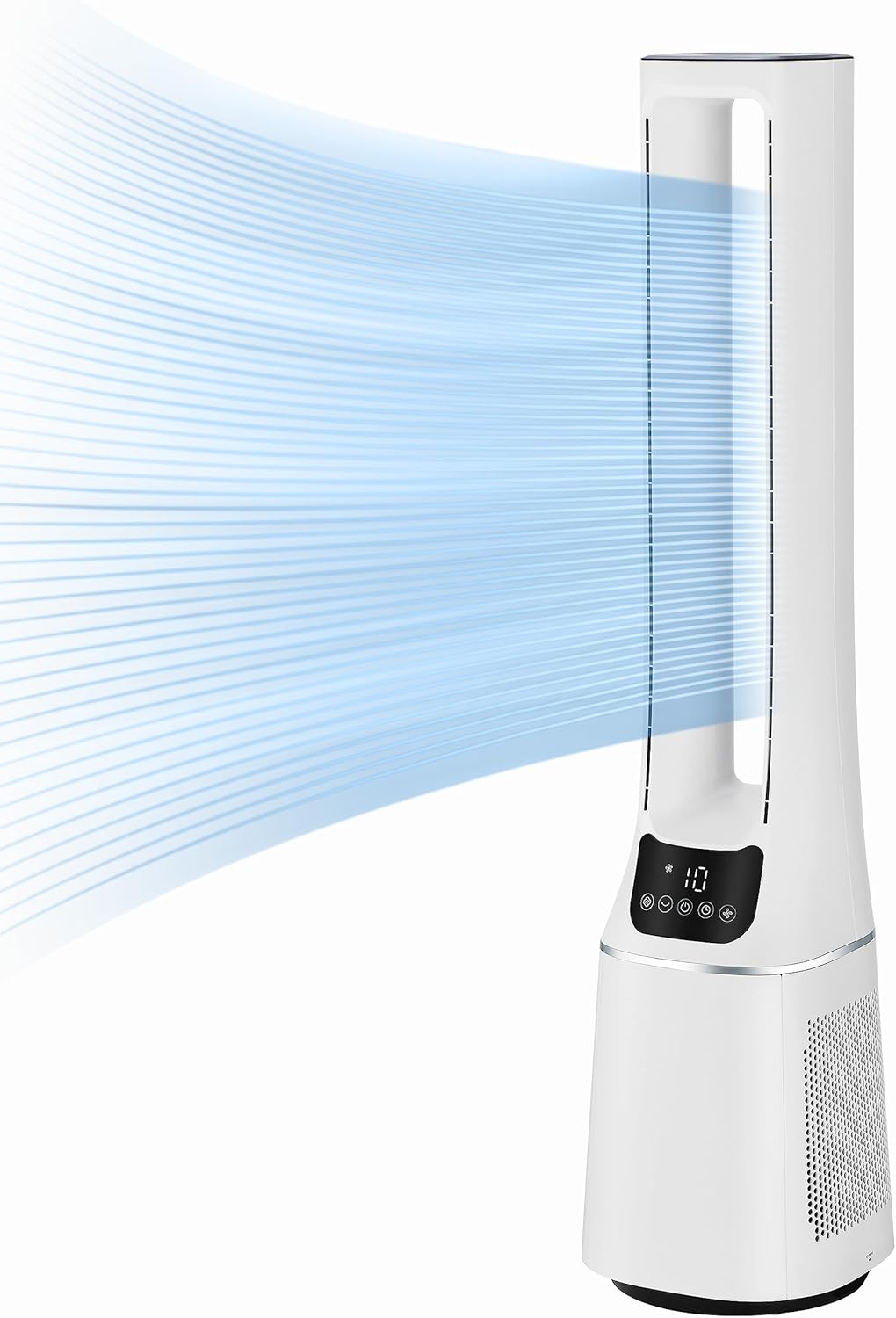 Midea MFP-120 2-in-1 Luftreiniger & Ventilator 105,6cm – H13, SensiCool, 38dB, 10 Stufen, 12h Timer, Weiß