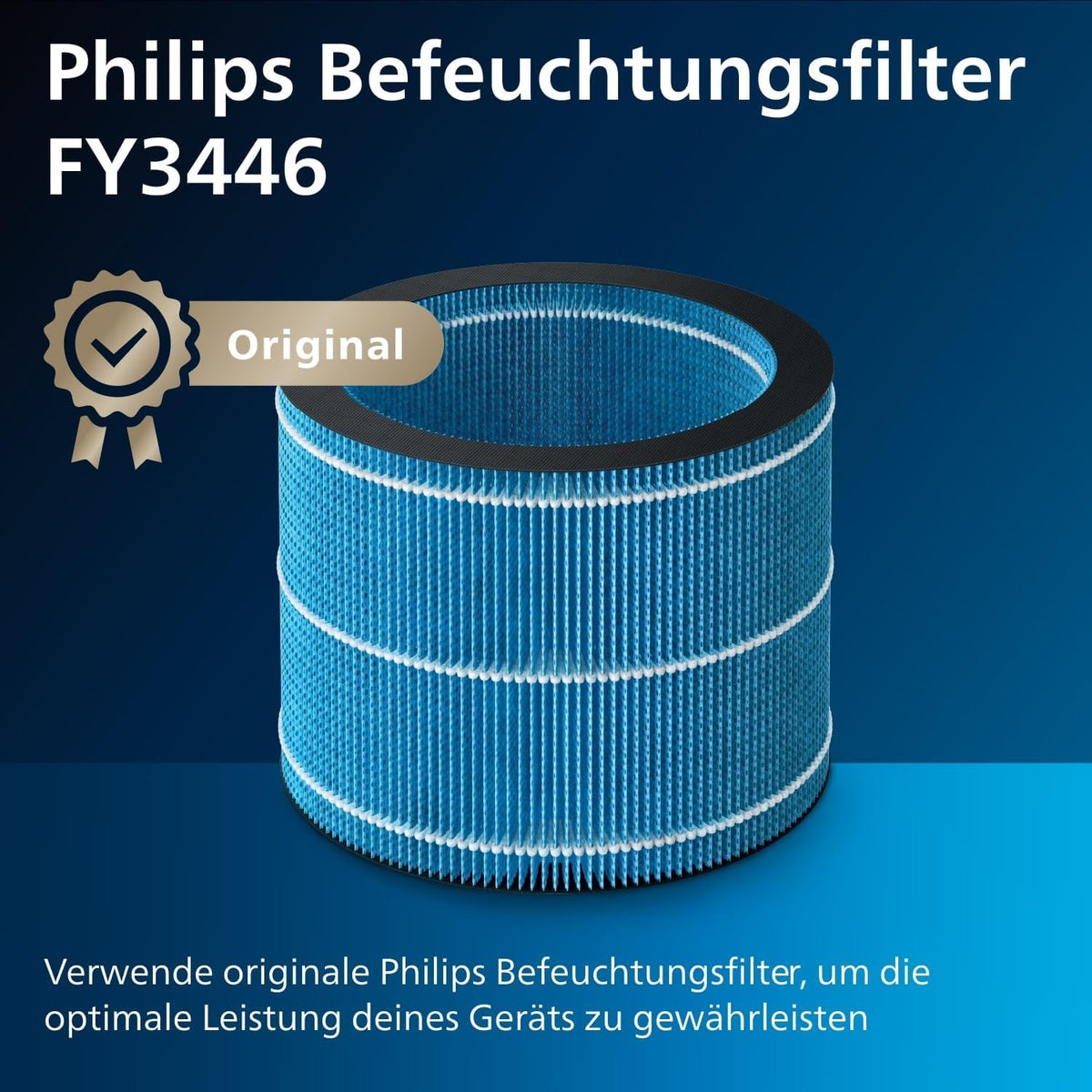 Philips HU3918/10 3000 Series Luftbefeuchter 3L – 99% bakterienreduziert, 45m², 360°, 9h Timer, Schwarz