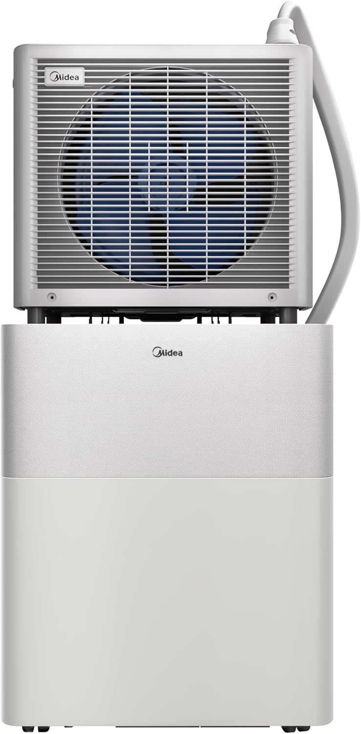 Midea PortaSplit-E Mobiles Klimagerät 12.000 BTU – Heizen & Kühlen, Inverter, App-Steuerung, Pfirsich