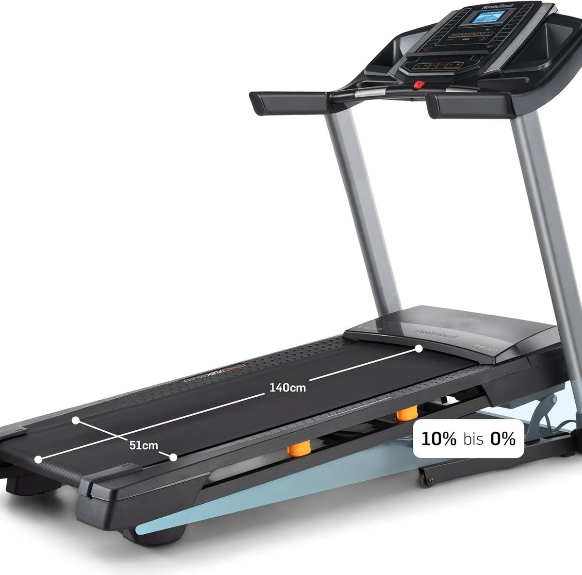 NordicTrack T-Serie: Laufband mit Steigung, Bluetooth, 136 kg Traglast ✨