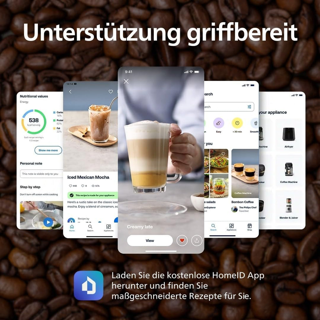 Philips EP2220/10 2200 Series Kaffeevollautomat 1,8L – Panarello, Aroma Seal, Touch Display, Schwarz