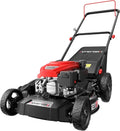 21″ 144cc 4-Stroke Gas Push Mower — Mulching & Side Discharge Options