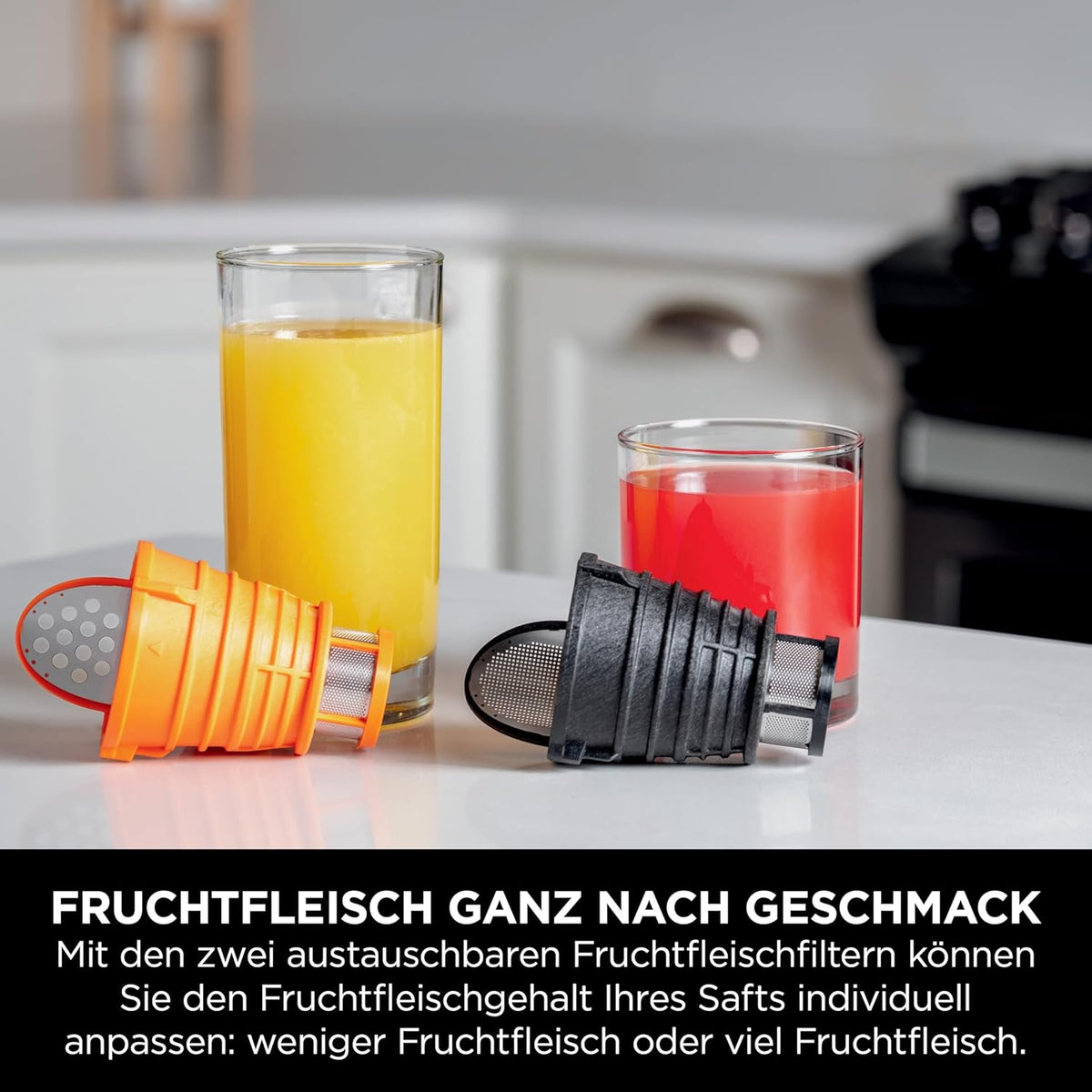 Ninja JC151EU Cold Press Entsafter 700 ml – 9-Segment Schnecke, 150 W, 2 Filter, Grau