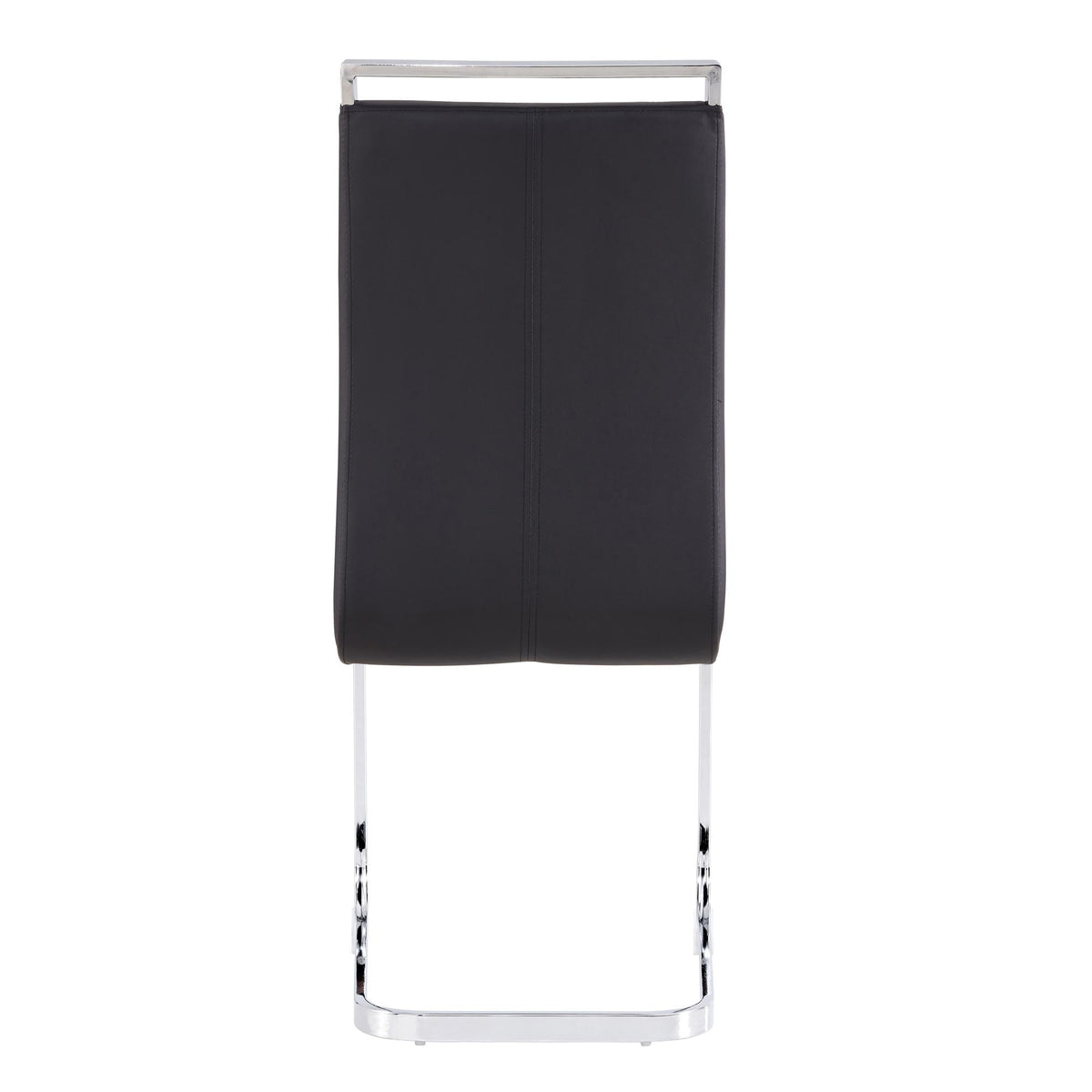 Esszimmerstühle 4er Set, Metallgestell, Ergonomischer Design, 43x54x100 cm, Schwarz