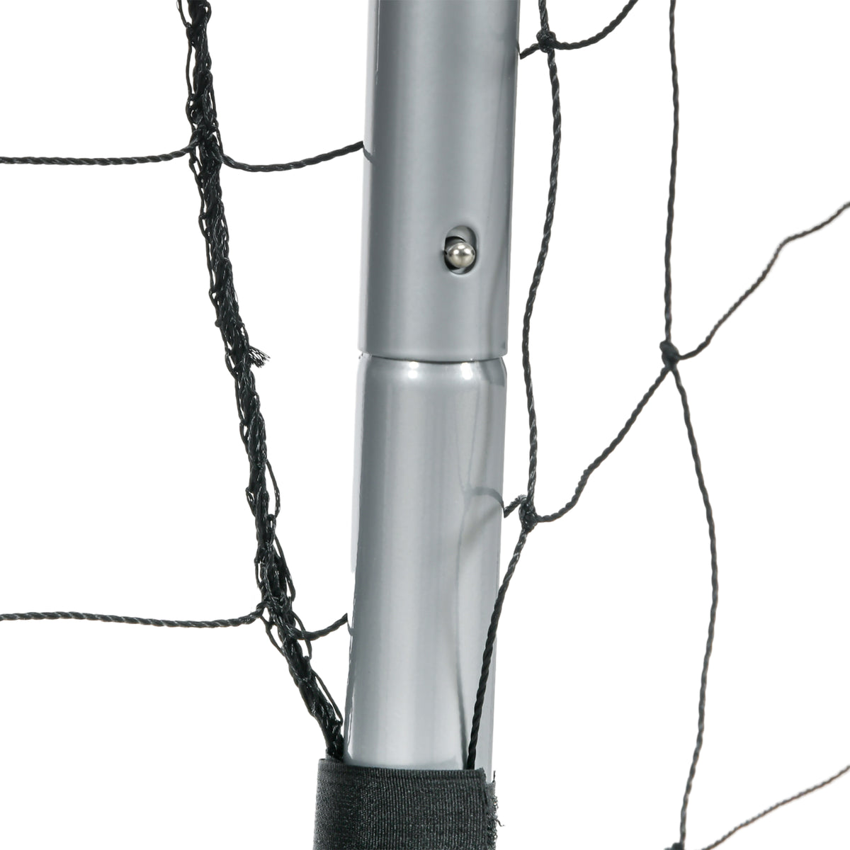 SPORTNOW Graues Fußballtor 180x120x60 cm mit Schrauben und Heringen, aus PE und Metall