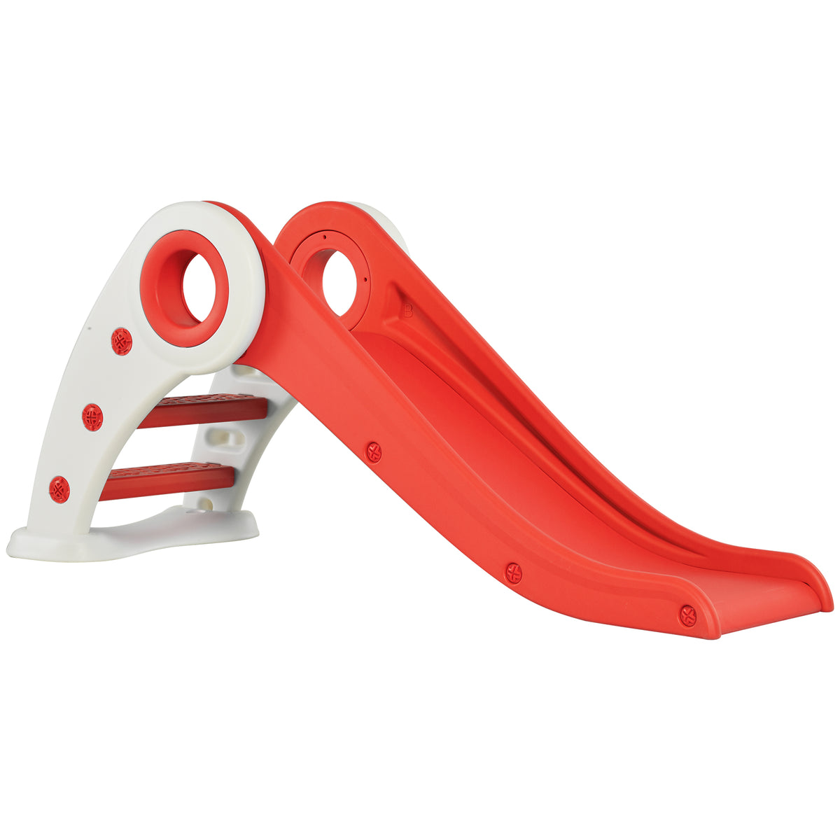 HOMCOM Kinderrutsche Faltbar 3 bis 6 Jahre Innen & Außen BxTxH 120 x 50 x 56 cm HDPE Rot