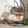 2025 Wicker Patio Swing Chair – All-Weather Outdoor Hanging Seating