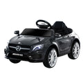 HOMCOM Elektroauto für Kinder unter Lizenz Mercedes Benz GLA AMG mit Fernbedienung MP3 USB Lichter und Sounds Schwarz