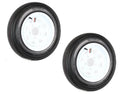 2-Pk Trailer Tire On Rim 480-12 4.80-12 4.80×12 in. LRC 5 Hole White Spoke Wheel